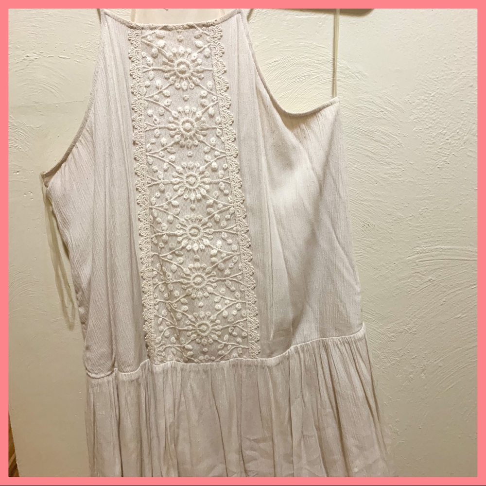 Off-White Boho Flowy Francesca’s Dress